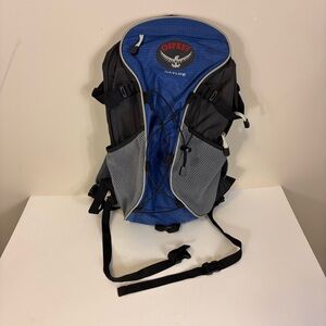 Osprey Blue and Black Hiking Daypack Backpack Unisex